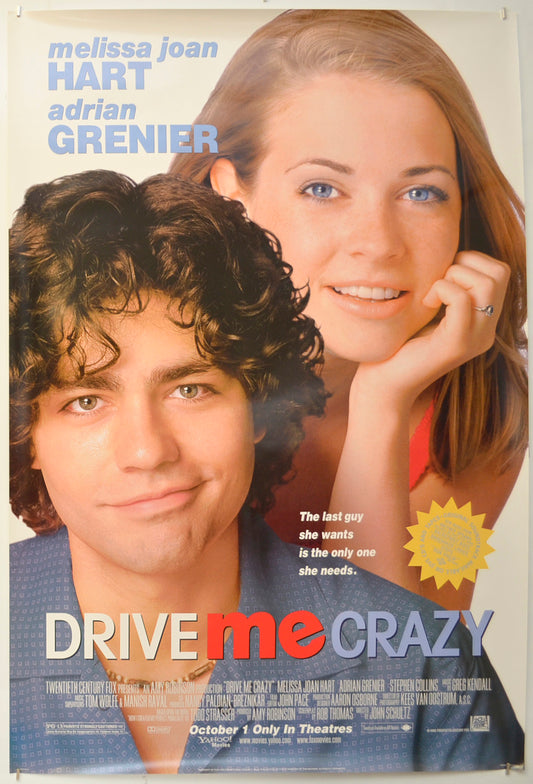 Drive Me Crazy Original One Sheet Poster - Film Poster - Movie Poster