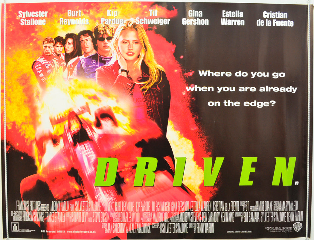 Driven Original Quad Poster - Film Poster - Movie Poster  