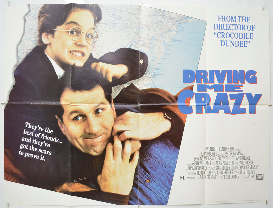 Driving Me Crazy (a.k.a. Dutch)  Original Quad Poster - Film Poster - Movie Poster