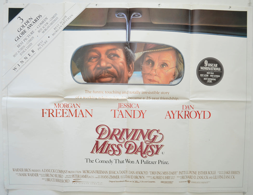 Driving Miss Daisy  Original British Quad Poster - Film Poster - Movie Poster 