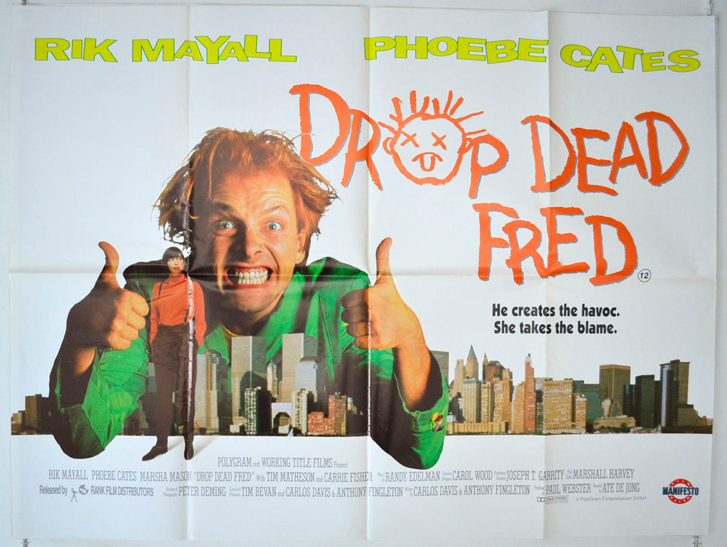 Drop Dead Fred Original British Quad Poster - Movie Poster