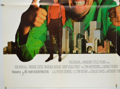 DROP DEAD FRED (Bottom Left) Cinema Quad Movie Poster 