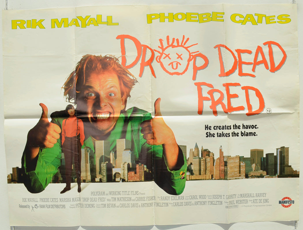 Drop Dead Fred Original Quad Poster - Film Poster - Movie Poster  