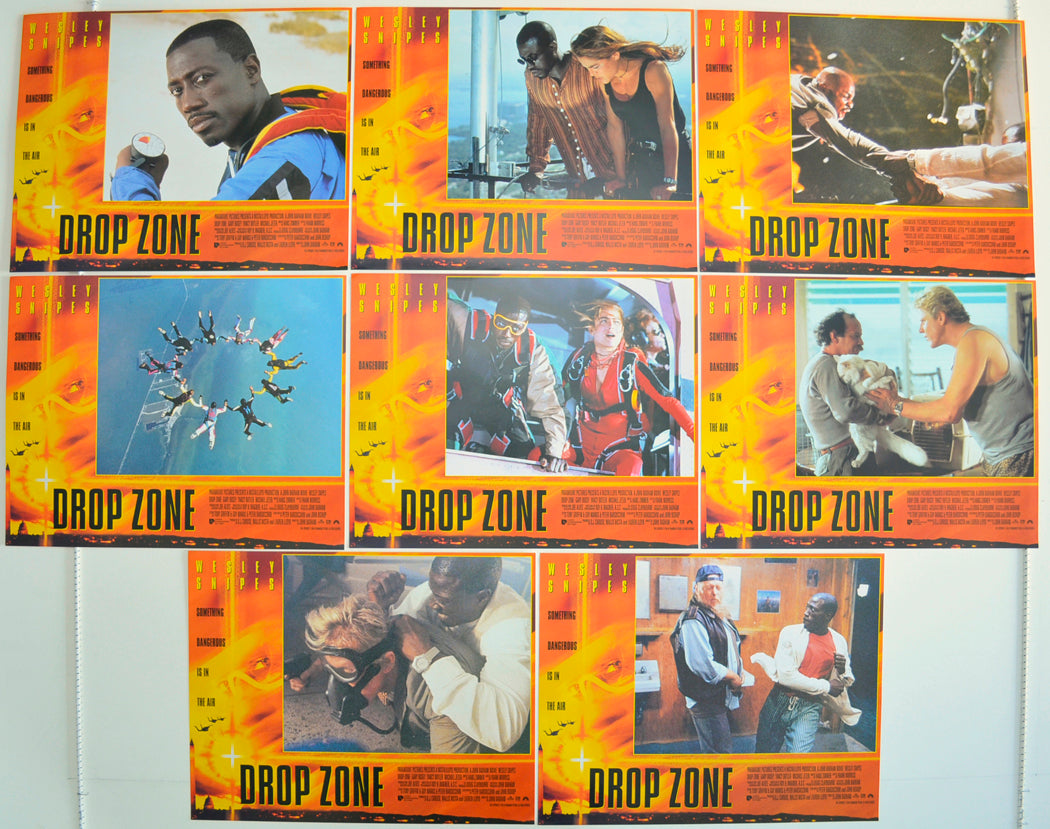 Drop Zone  Set of 8 Original Cinema Lobby Cards 