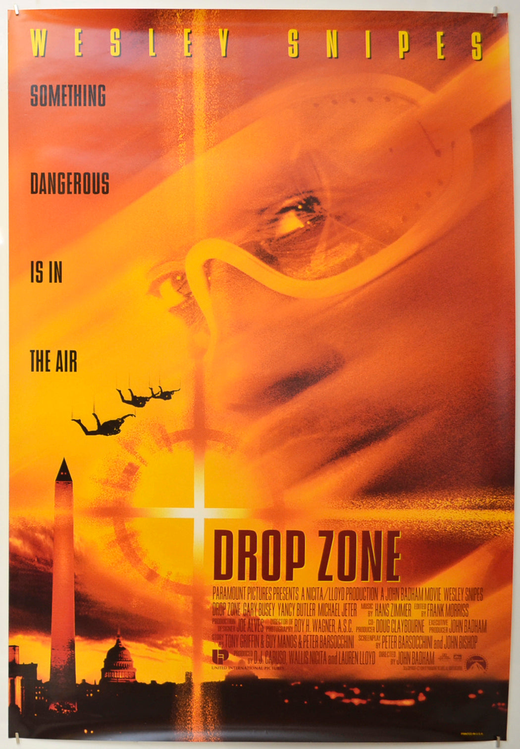 Drop Zone Original One Sheet Poster - Film Poster - Movie Poster