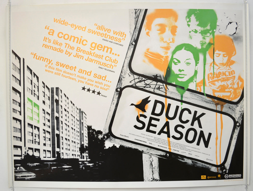 Duck Season  (a.k.a Temporada de patos)   Original Quad Poster - Film Poster - Movie Poster