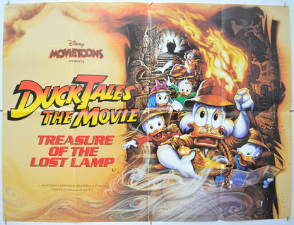 DuckTales the Movie: Treasure of the Lost Lamp (a.k.a. Duck Tales the Movie) Original Quad Poster - Film Poster - Movie Poster