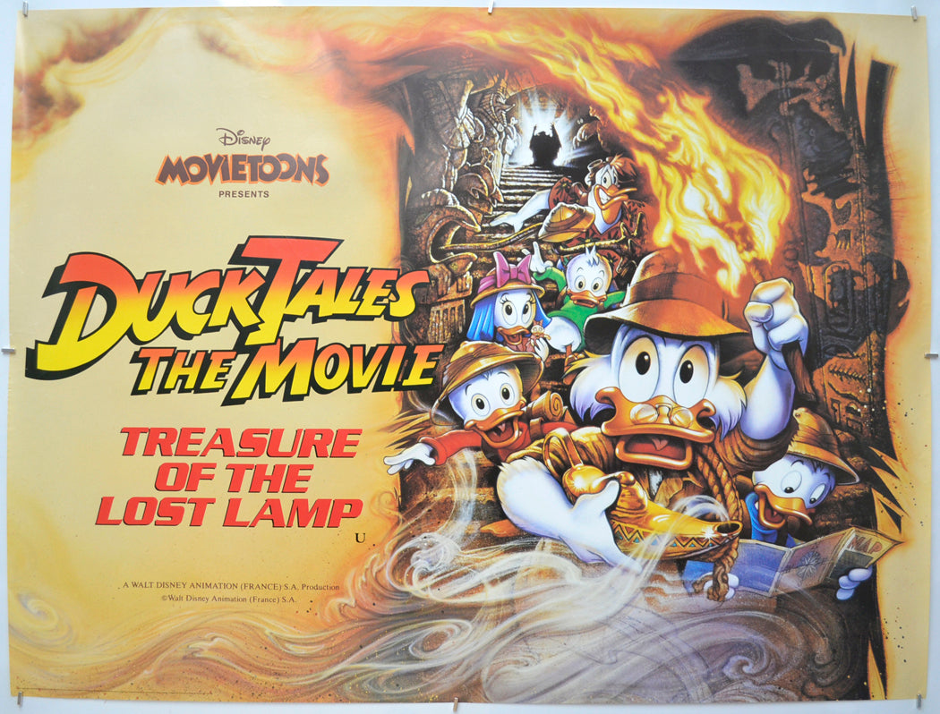 DuckTales the Movie: Treasure of the Lost Lamp (a.k.a. Duck Tales the Movie)  Original Quad Poster - Film Poster - Movie Poster