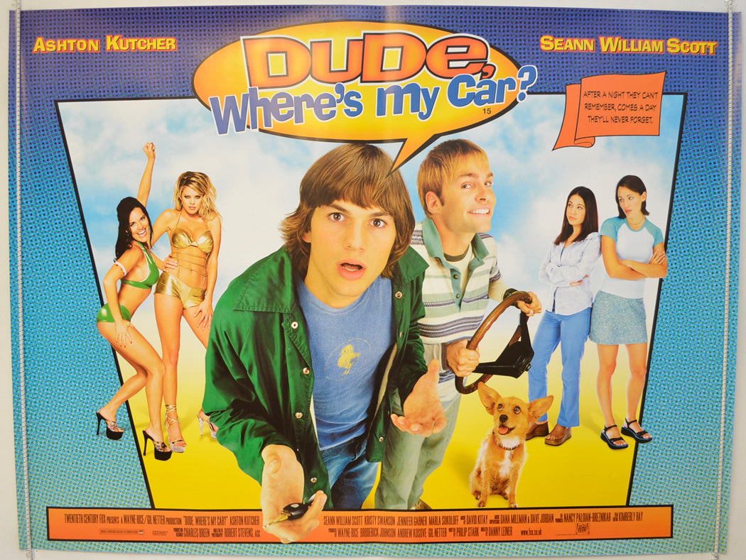 Dude, Where's My Car?  Original Quad Poster - Film Poster - Movie Poster