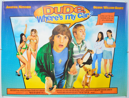 Dude, Where's My Car? Original Quad Poster - Film Poster - Movie Poster