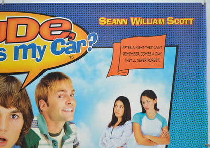 DUDE WHERE’S MY CAR (Top Right) Cinema Quad Movie Poster 