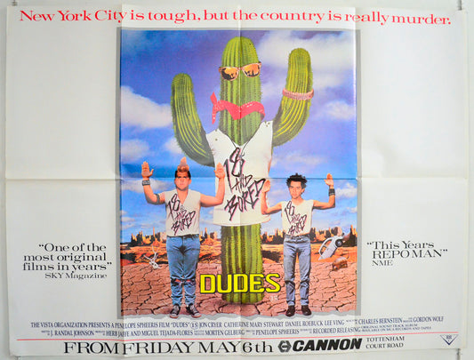 Dudes Original British Quad Poster - Film Poster - Movie Poster 