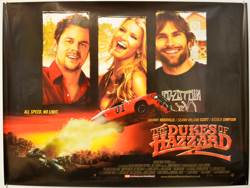 The Dukes Of Hazzard  Original Quad Poster - Film Poster - Movie Poster