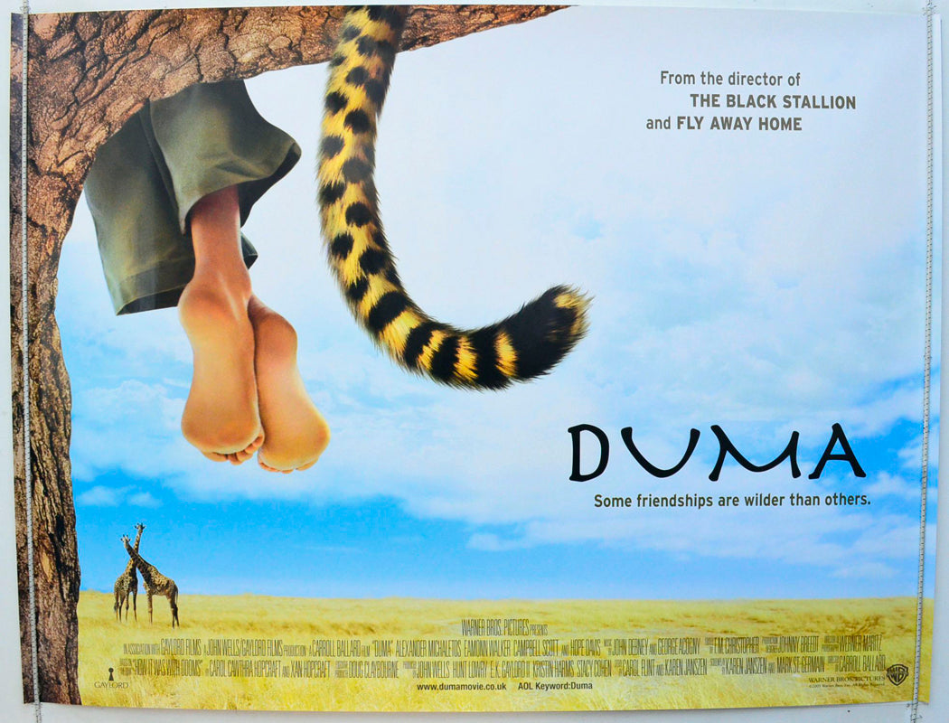 Duma Original British Quad Poster - Film Poster - Movie Poster 