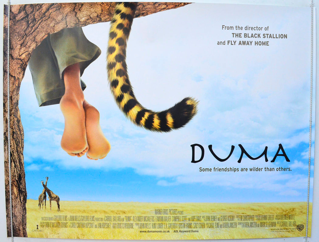 Duma Original British Quad Poster - Film Poster - Movie Poster 