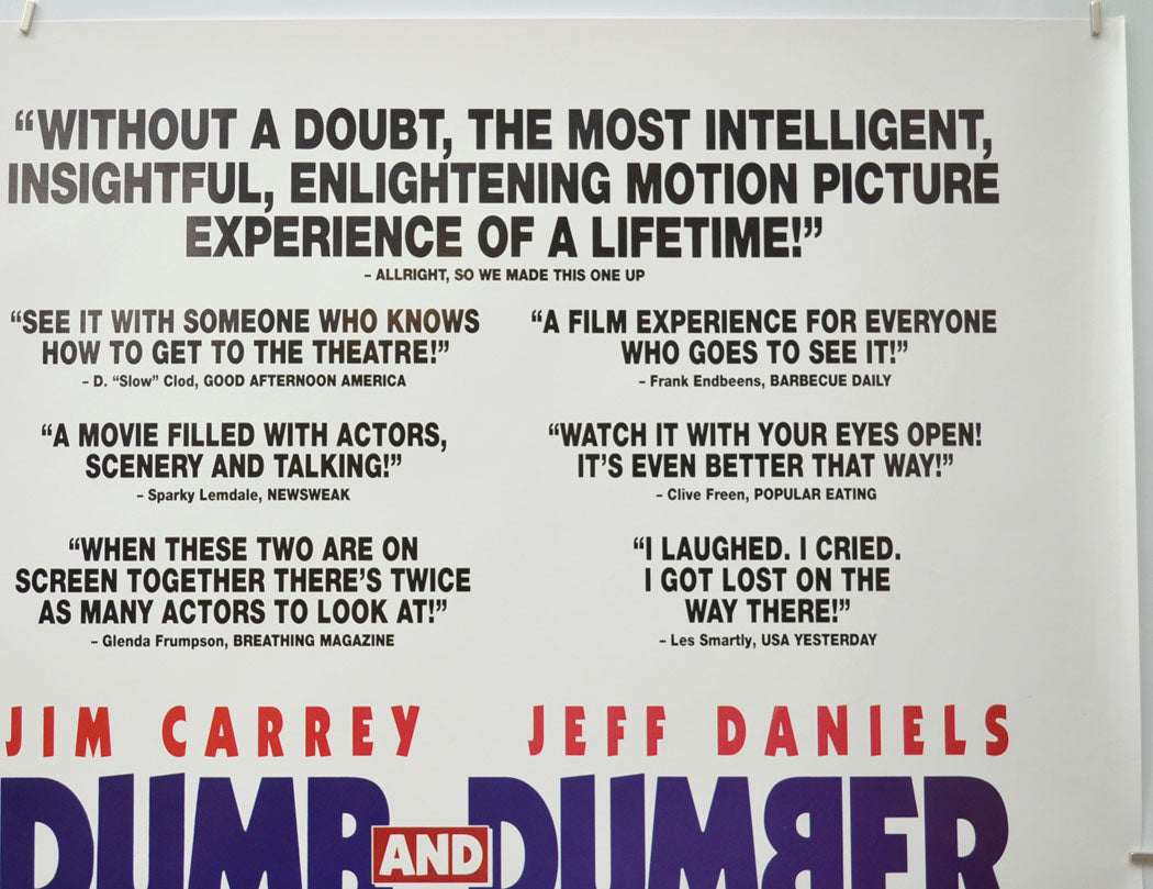 DUMB AND DUMBER (Top Right) Cinema Quad Movie Poster 