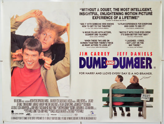 Dumb And Dumber - Original Quad Poster - Film Poster - Movie Poster