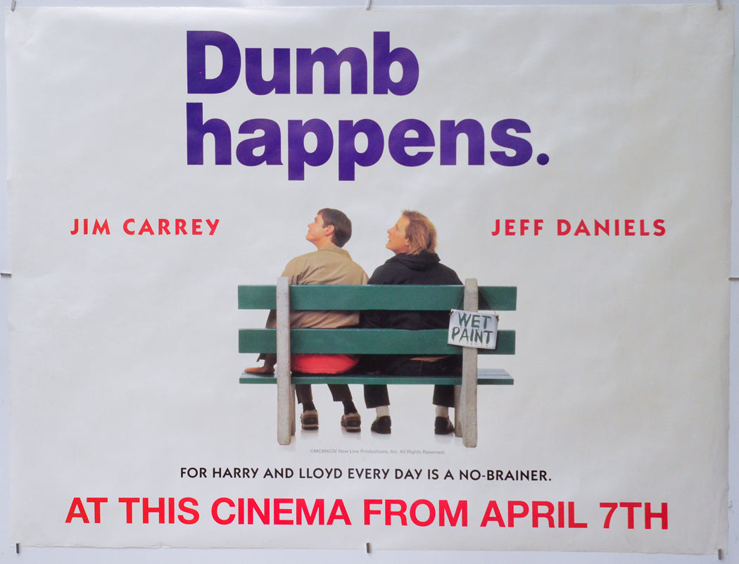 Dumb And Dumber - Original Quad Poster - Film Poster - Movie Poster