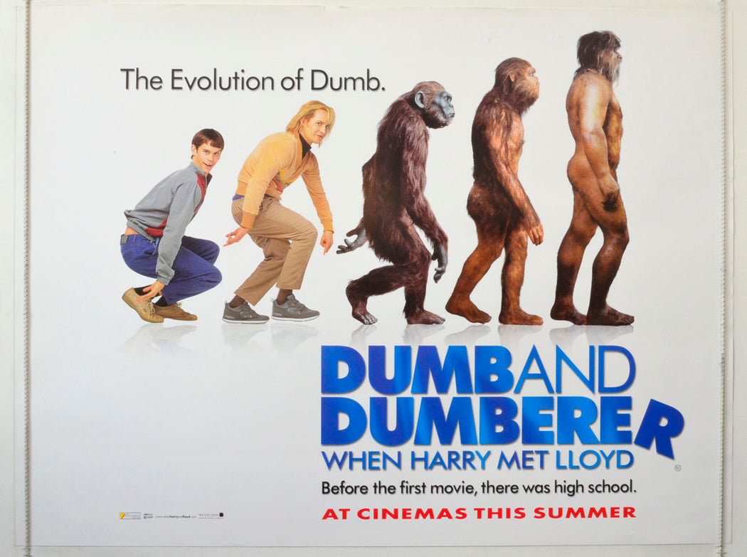 Dumb And Dumberer  (Teaser / Advance Version)   Original British Quad Poster - Movie Poster