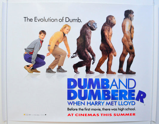 Dumb And Dumberer  (Teaser / Advance Version)   Original British Quad Poster - Film Poster - Movie Poster 