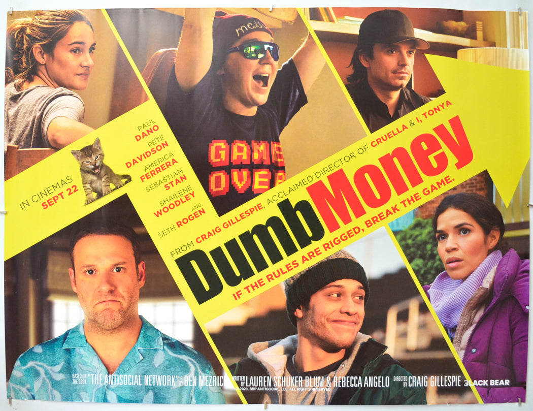 Dumb Money Original Quad Poster - Film Poster - Movie Poster 