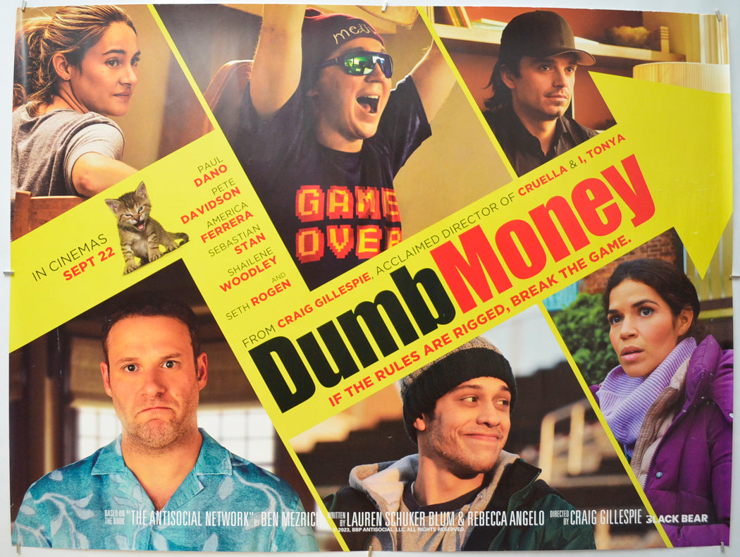 Dumb Money Original Quad Poster - Film Poster - Movie Poster