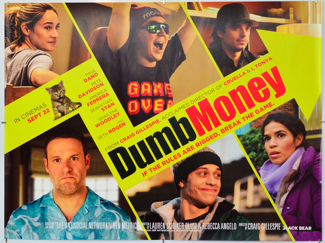 Dumb Money - Original Quad Poster - Film Poster - Movie Poster