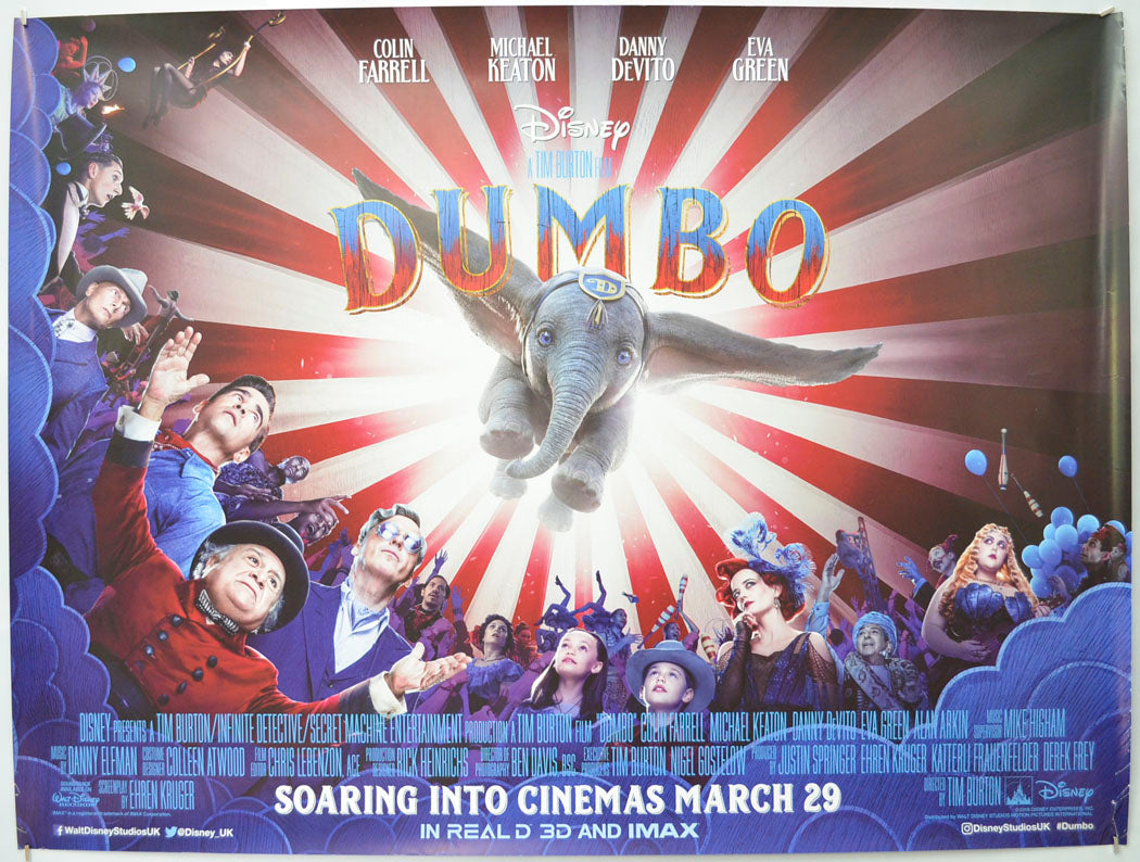 Dumbo Original Quad Poster - Film Poster - Movie Poster