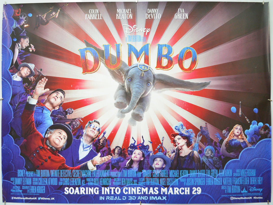 Dumbo - Original Quad Poster - Film Poster - Movie Poster