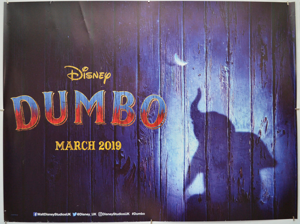 Dumbo - Original Quad Poster - Film Poster - Movie Poster