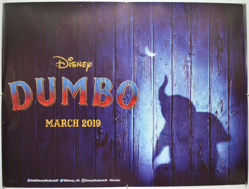 Dumbo (Teaser / Advance Version) - Original Quad Poster - Film Poster - Movie Poster