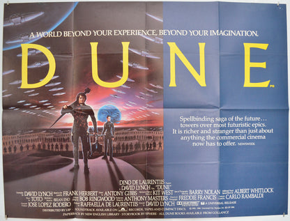 Dune  Original Quad Poster - Film Poster - Movie Poster