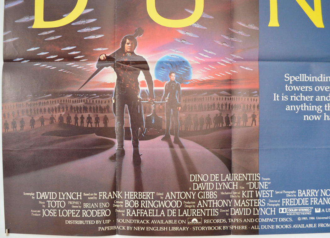 DUNE (Bottom Left) Cinema Quad Movie Poster 