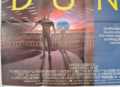 DUNE (Bottom Left) Cinema Quad Movie Poster 