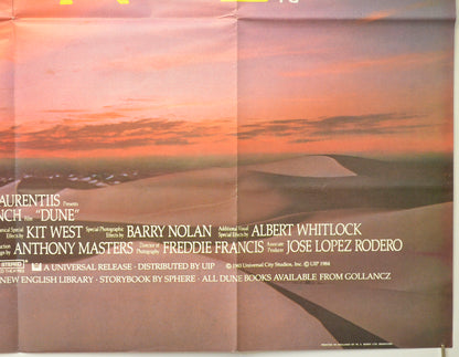 DUNE (Bottom Right) Cinema Quad Movie Poster 