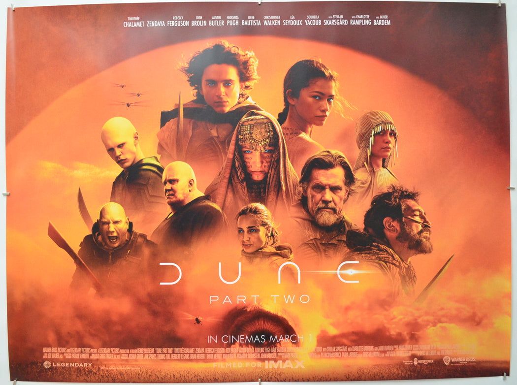 “Dune: Part Two” Original Quad Poster - Film Poster - Movie Poster ...