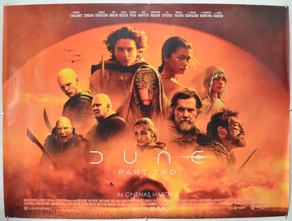 Dune: Part Two Original Quad Poster - Film Poster - Movie Poster 