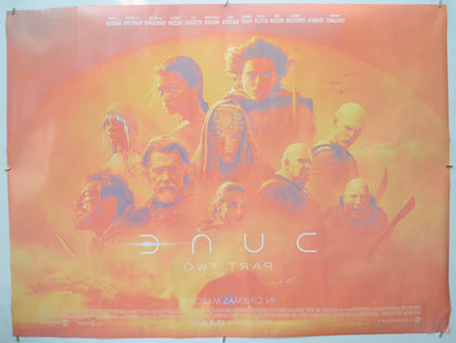 DUNE: PART TWO (Back) Cinema Quad Movie Poster 