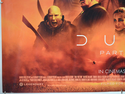 DUNE: PART TWO (Bottom Left) Cinema Quad Movie Poster 