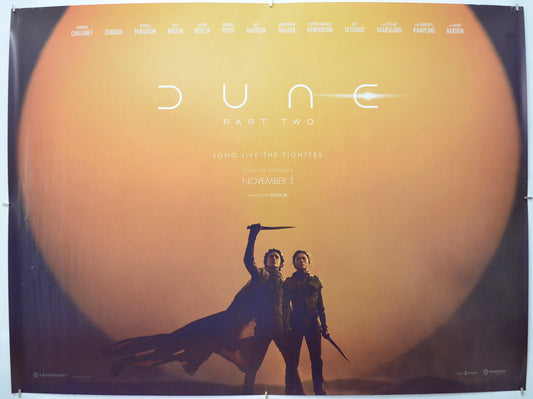 Dune: Part Two (Teaser / Advance Version) Original Quad Poster - Film Poster - Movie Poster 