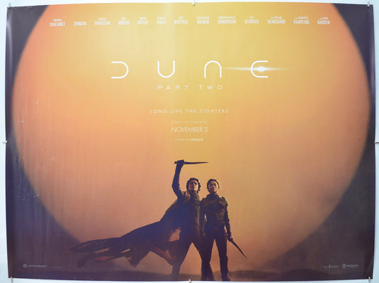 Dune: Part Two (Teaser / Advance Version) Original Quad Poster - Film Poster - Movie Poster 