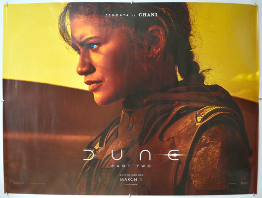 Dune: Part Two (Zendaya Teaser / Advance Version) Original Quad Poster - Film Poster - Movie Poster 