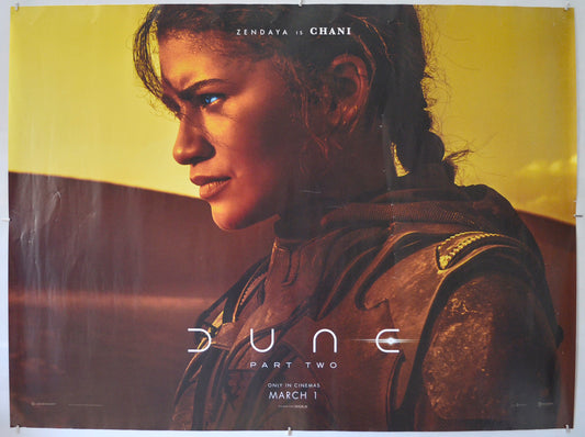 Dune: Part Two (Zendaya Teaser / Advance Version)  Original Quad Poster - Film Poster - Movie Poster 