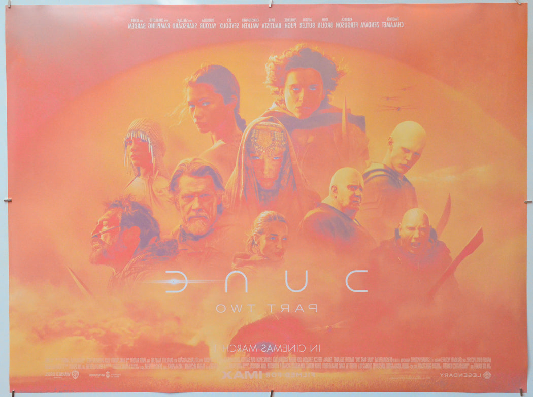 Dune: Part Two (Back) Cinema Quad Movie Poster 
