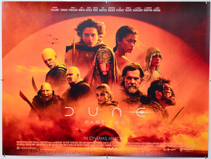 Dune: Part Two - Original Quad Poster - Film Poster - Movie Poster