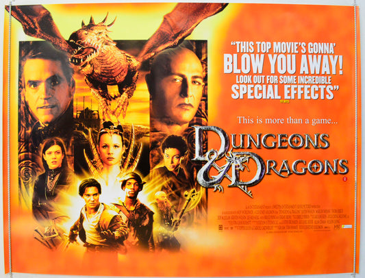 Dungeons And Dragons Original British Quad Poster - Film Poster - Movie Poster 