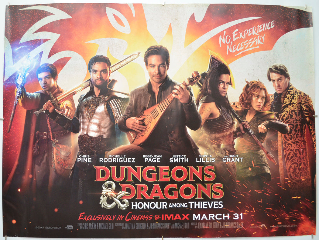 Dungeons & Dragons: Honour Among Thieves Original Quad Poster - Film Poster - Movie Poster  