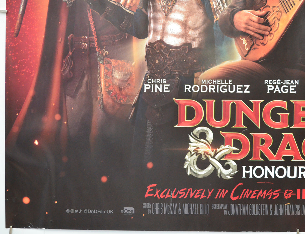 DUNGEONS & DRAGONS: HONOUR AMONG THIEVES (Bottom Left) Cinema Quad Movie Poster 