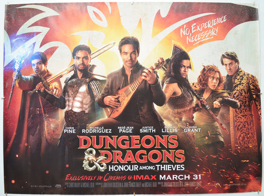 Dungeons & Dragons: Honour Among Thieves Original Quad Poster - Film Poster - Movie Poster  