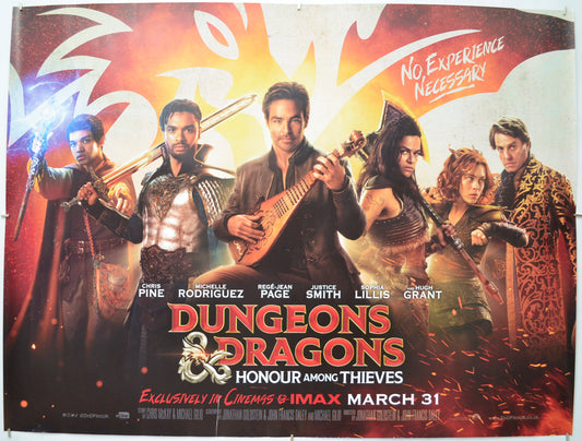 Dungeons & Dragons: Honour Among Thieves Original Quad Poster - Film Poster - Movie Poster  